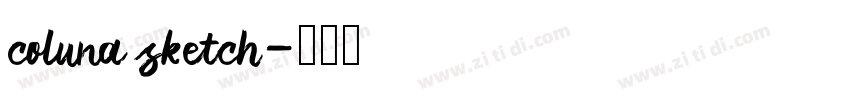 coluna sketch字体转换